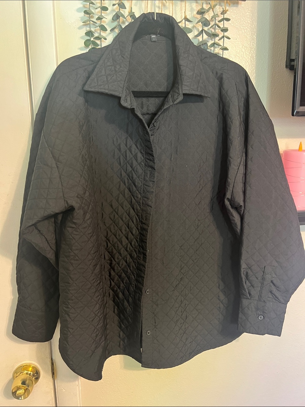 Express Quilted Boyfriend Portofino shirt jacket size L